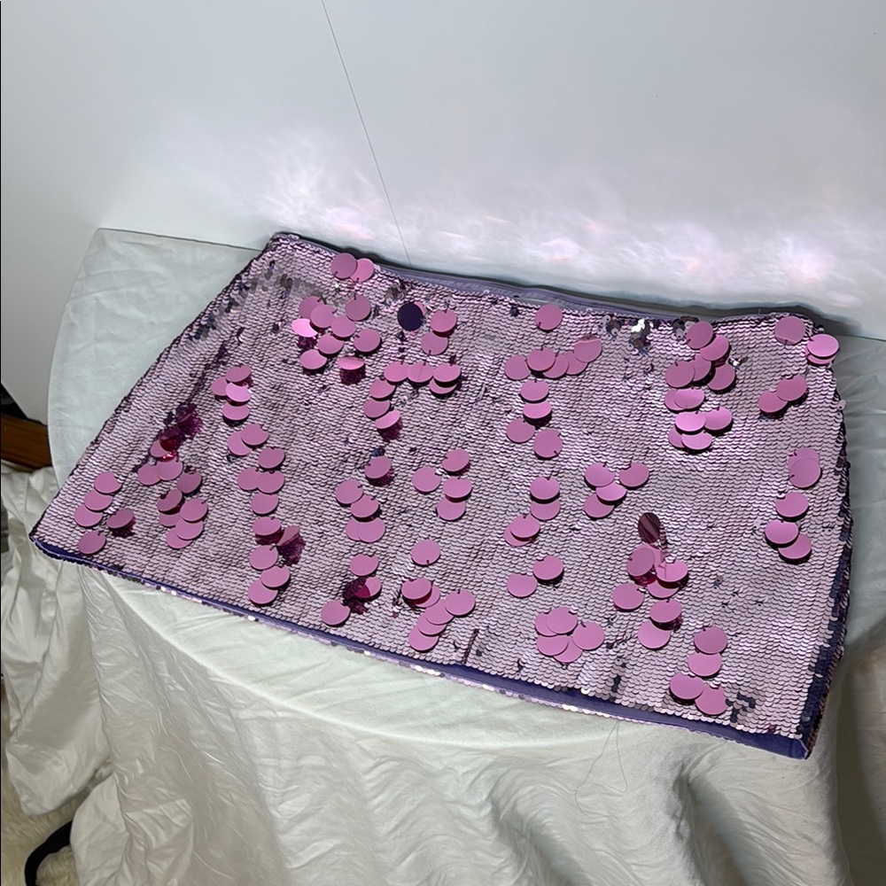 Guizio Pink Sequin Skirt